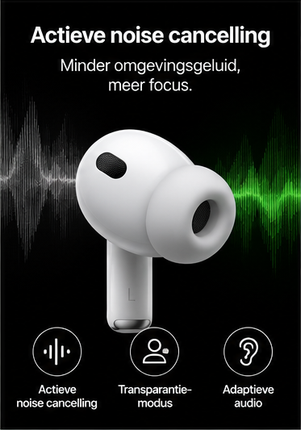 Apple AirPods Pro 3 – Draadloze Oordopjes met Noise Cancelling – Wit