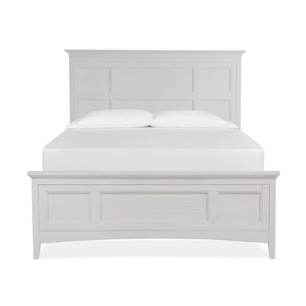 Magnussen Home Heron Cove Chalk White & Dovetail Grey Bed