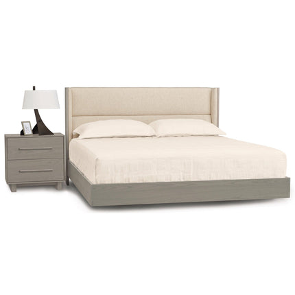 Copeland Sloane Floating Bed With Lighting - Grade A/B/Ultra-Suede/Leather/COM