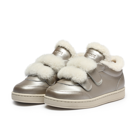 Hanzell Sneakers | Kindersneakers | Champagne Metallic Leather