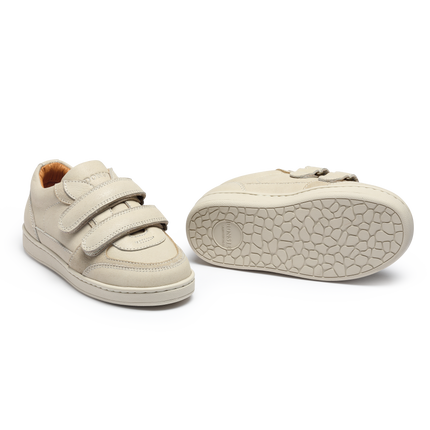 Meyo Sneakers | Kindersneakers | Cream Leather