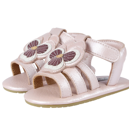 Tuti Fields Sandals | Violette | Rose Metallic Leather