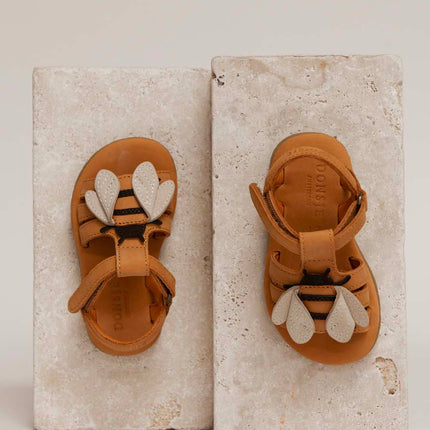 Tuti Sky Sandals | Bee | Camel Classic Leather