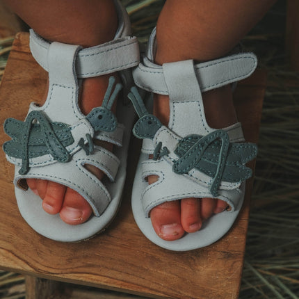 Tuti Sky Sandals | Grasshopper | Light Grey Nubuck
