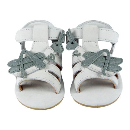 Tuti Sky Sandals | Grasshopper | Light Grey Nubuck