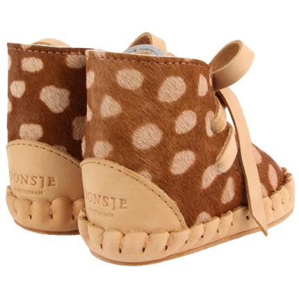 Pina Exclusive Booties | Brown Spotted Cow Hair