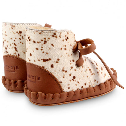 Pina Exclusive Booties | Bambi Spotted Cow Hair