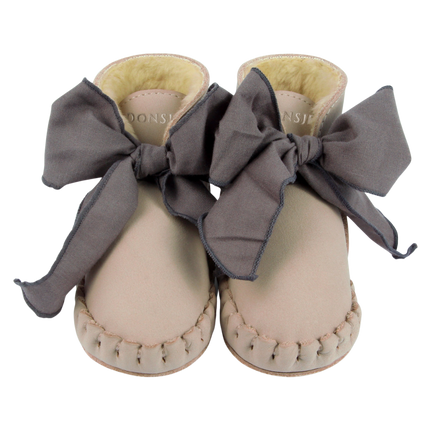 Pina Organza Booties | Lilac Nubuck + Lavender Cotton
