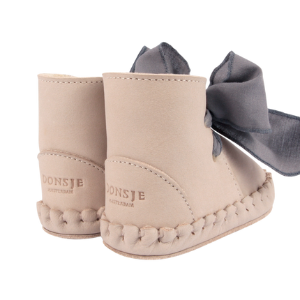 Pina Organza Booties | Lilac Nubuck + Lavender Cotton