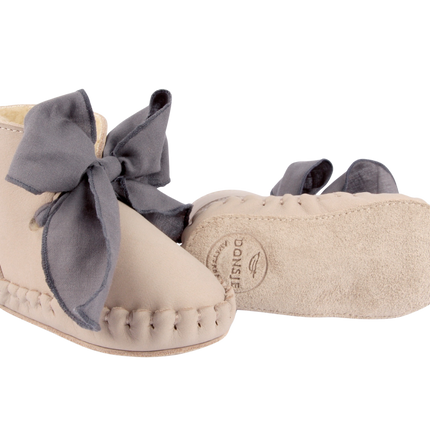 Pina Organza Booties | Lilac Nubuck + Lavender Cotton
