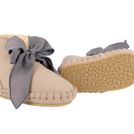 Pina Organza Booties | Lilac Nubuck + Lavender Cotton