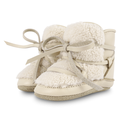Cassi Booties | Cream Leather