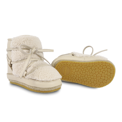 Cassi Booties | Cream Leather