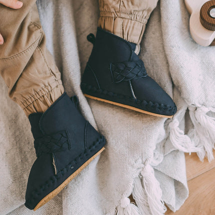 Mace Booties | Navy Nubuck