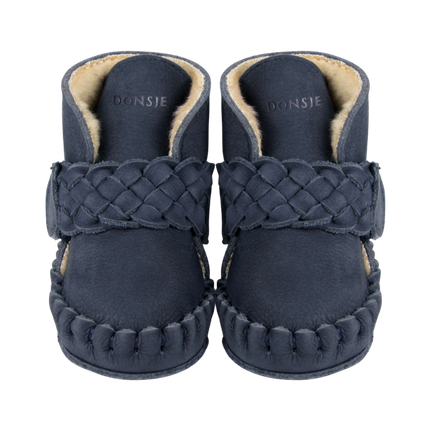Mace Booties | Navy Nubuck