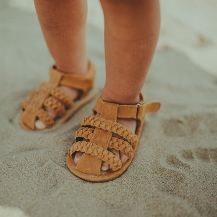 Pam Sandals | Camel Classic Leather