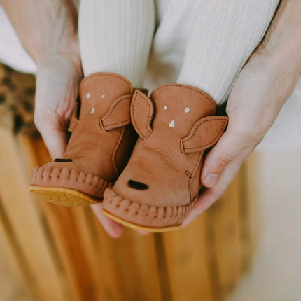 Kapi Classic Booties | Deer | Walnut Nubuck