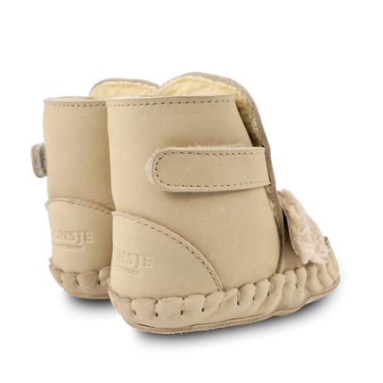 Kapi Exclusive Booties | Fluffy Koala | Taupe Nubuck