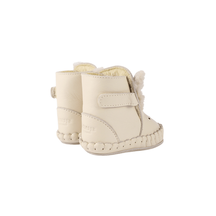 Kapi Exclusive Booties | Rabbit | Cream Leather