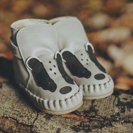 Kapi Exclusive Booties | Badger | Light Stone Leather