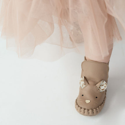 Kapi Exclusive Booties | Mouse | Praline Leather