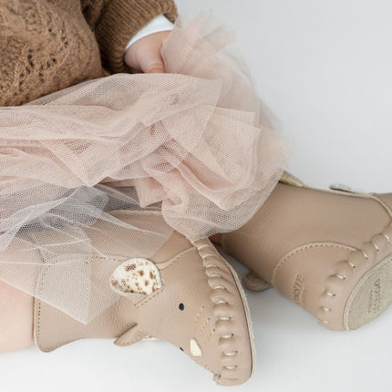 Kapi Exclusive Booties | Mouse | Praline Leather