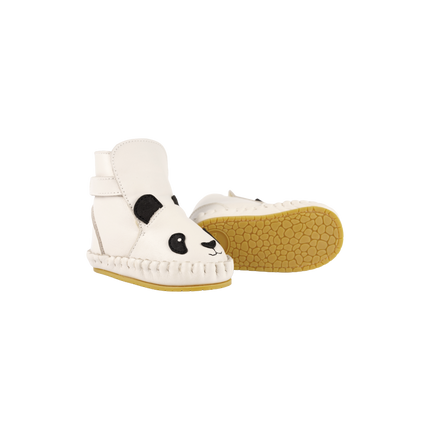 Kapi Classic Booties | Panda | Off White Leather