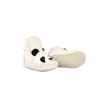 Kapi Classic Booties | Panda | Off White Leather