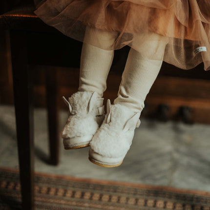 Richy Booties | Snow Rabbit | Off White Soft Faux Fur
