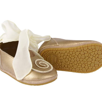 Alice | Moon Shell | Champagne Metallic Leather