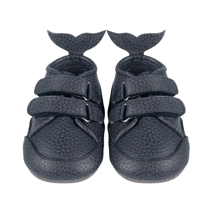 Levin Sneakers | Petrol Grain Leather
