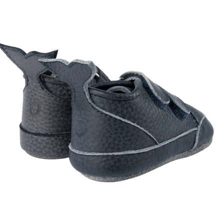 Levin Sneakers | Petrol Grain Leather