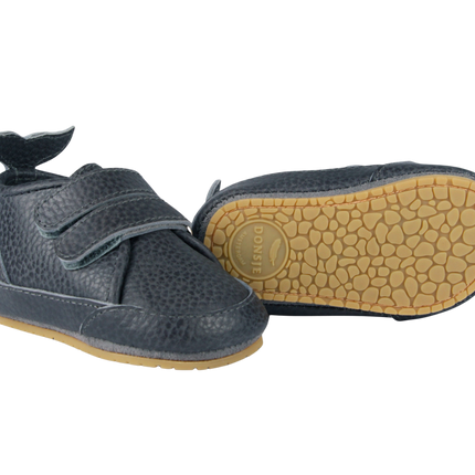 Levin Sneakers | Petrol Grain Leather