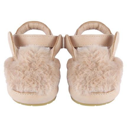 Romi Sandals | Fluffy Bunny | Light Rust Leather