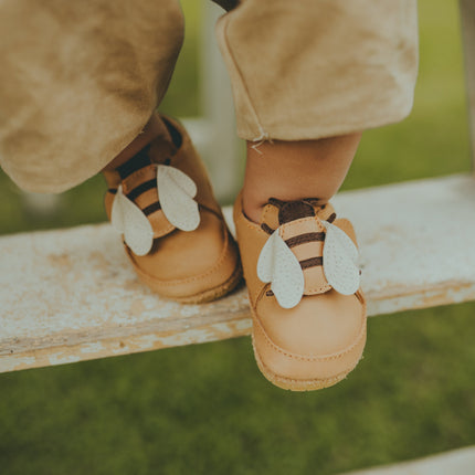 Niek Sneakers | Bee | Camel Classic Leather