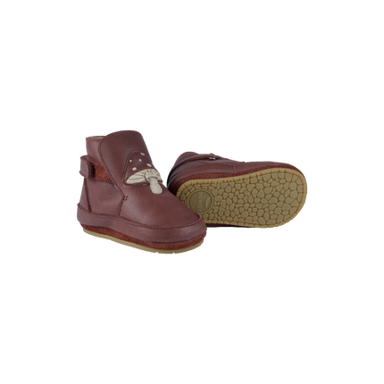Mush Booties | Toadstool | Burgundy Classic Leather
