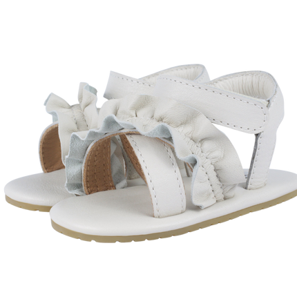 Miene Sandals | Off White Leather