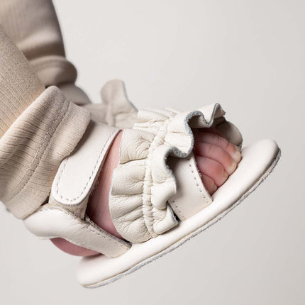 Miene Sandals | Off White Leather