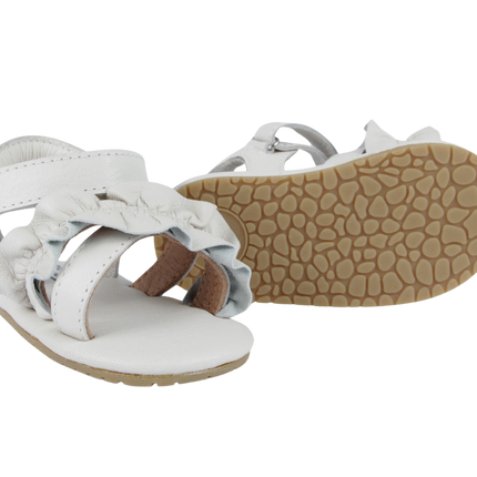Miene Sandals | Off White Leather