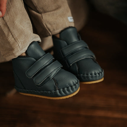 Bicker Booties | Blue Stone Leather