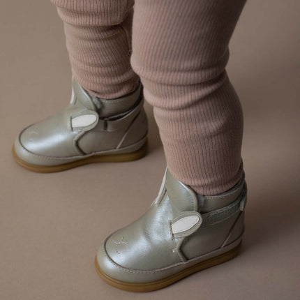 Sprink Shoes | Kinderschoenen | Bunny | Champagne Metallic Leather