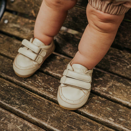 Meesie Sneakers | Cream Leather