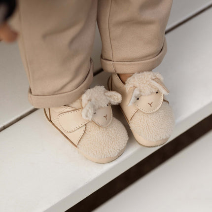 Matijn Sneakers | Lammy | Cream Leather