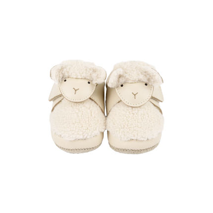 Matijn Sneakers | Lammy | Cream Leather