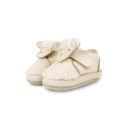 Matijn Sneakers | Lammy | Cream Leather