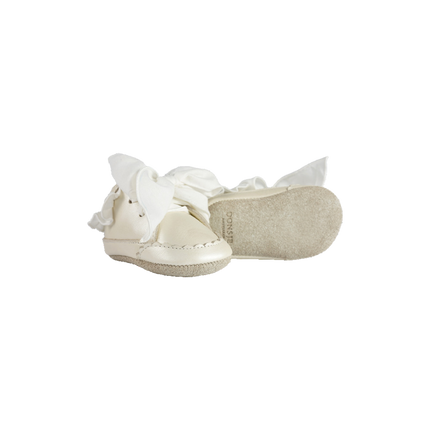 Nienelien Sneakers | Off White Metallic Leather