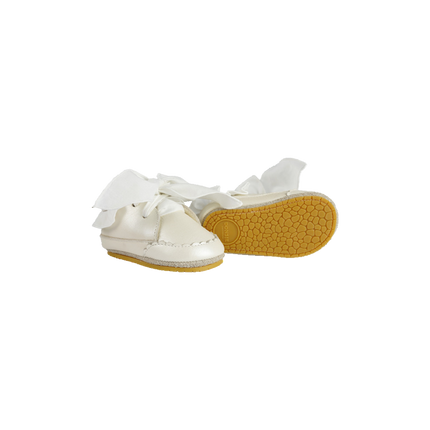 Nienelien Sneakers | Off White Metallic Leather