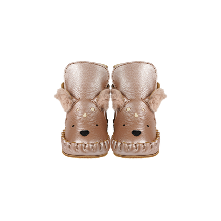 Smikki Booties | Deer | Clay Metallic Leather