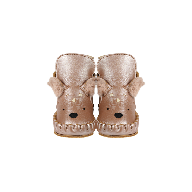 Smikki Booties | Deer | Clay Metallic Leather