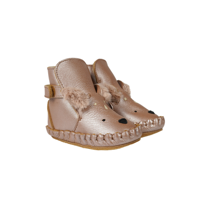 Smikki Booties | Deer | Clay Metallic Leather
